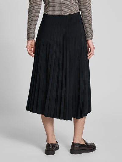 Rich & Royal Midi-Rock mit Plisseefalten Black 5
