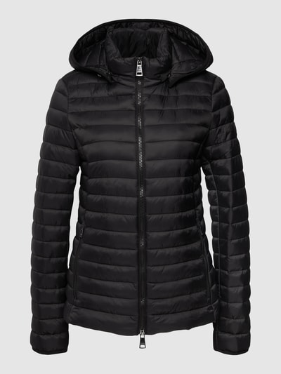 Fuchs Schmitt Steppjacke mit abnehmbarer Kapuze und Label-Patch Schwarz 2