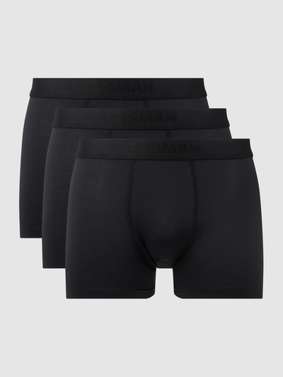 RAGMAN Trunks in unifarbenem Design Black 1