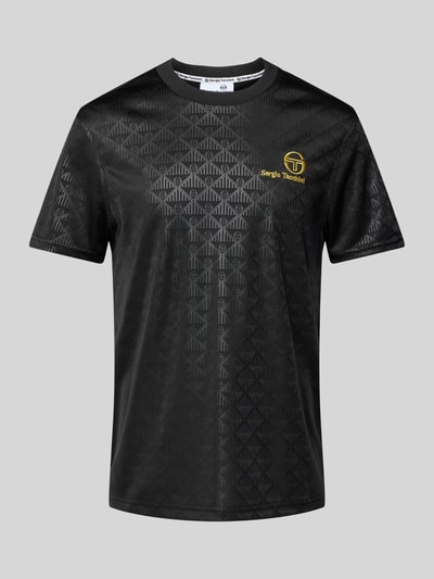 SERGIO TACCHINI T-shirt met labelstitching Zwart - 2