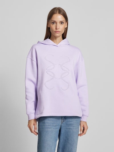 Smith and Soul Hoodie met labelstitching Lila - 4