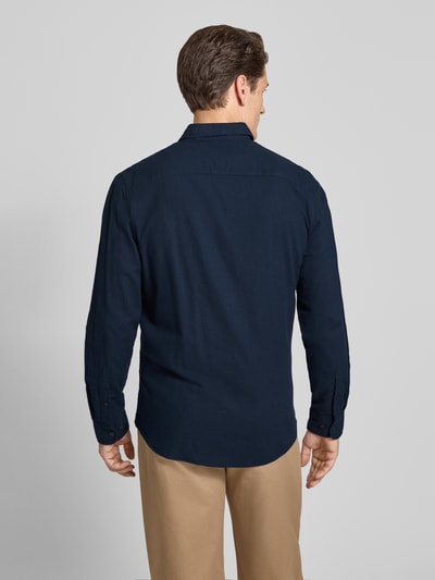 SELECTED HOMME Slim Fit Freizeithemd aus reiner Baumwolle Modell 'SLIMOWEN' Marine 5