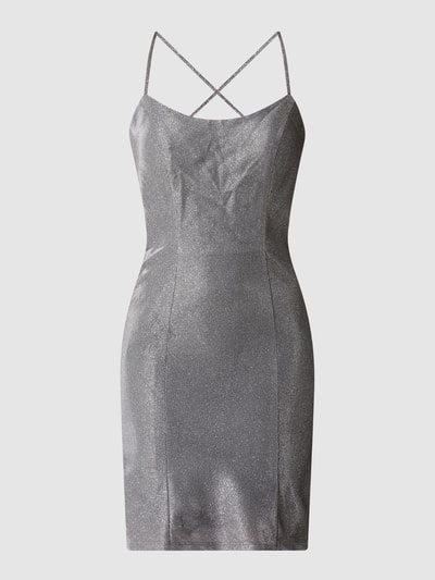 Luxuar Cocktailkleid mit Glitter-Effekt  Silber 2