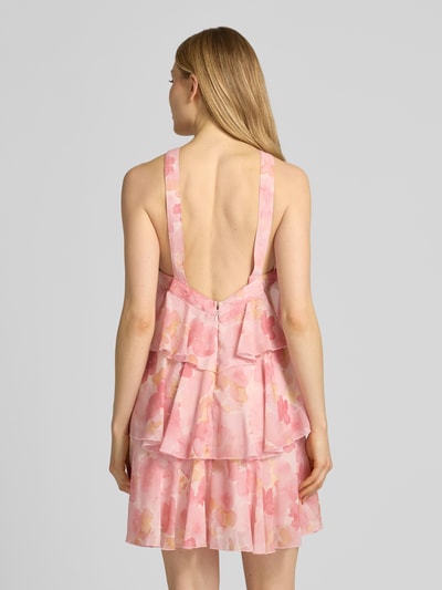 VERO MODA Ausgestelltes Cocktailkleid mit Volants Modell 'FELICIA' Rose 5