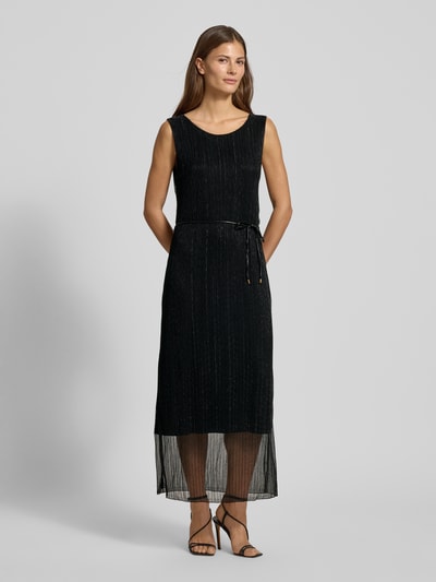ZABAIONE Maxikleid mit Bindegürtel Modell 'An44ina' Black 4