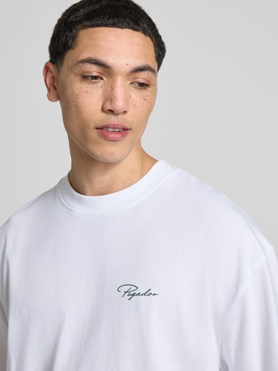 PEGADOR Oversized T-Shirt aus reiner Baumwolle Modell 'Pike' Weiss 3