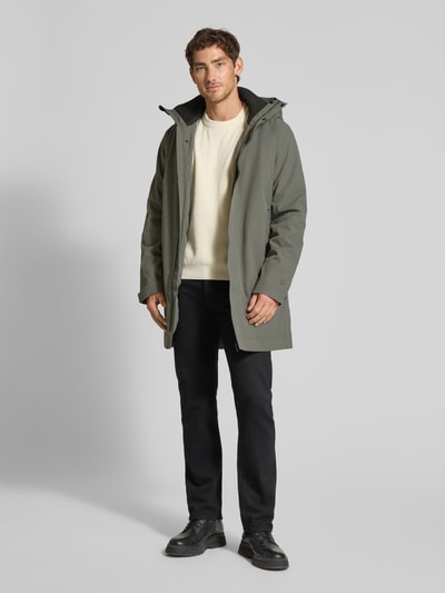 GOFRANCK Kurtka z kapturem model ‘Cielo’ Antracytowy 1