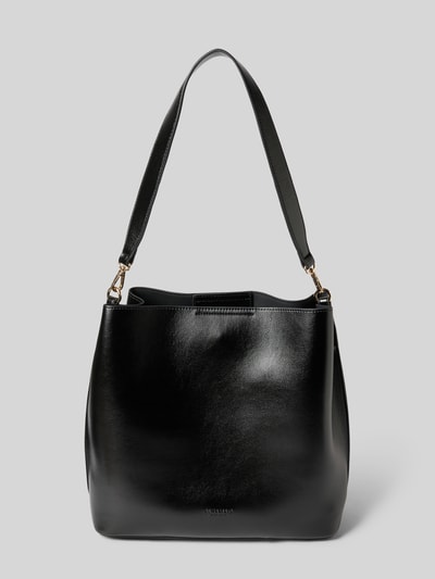 Seidenfelt Handtasche mit Schulterriemen Modell 'ALUNDA HOBO' Black 2