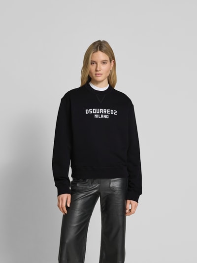 Dsquared2 Oversized Sweatshirt mit Label-Print Black 4