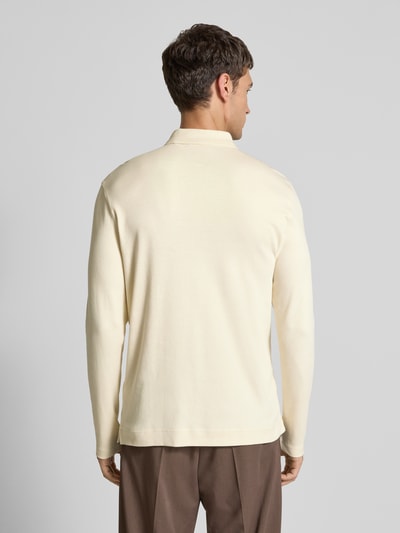 Christian Berg Men Regular Fit Poloshirt mit Knopfleiste Metallic Beige 5
