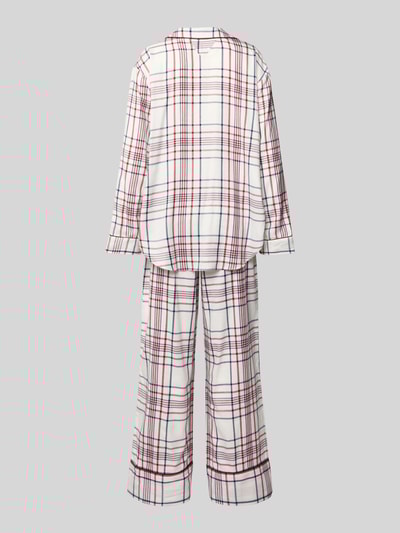 TOMMY HILFIGER Relaxed Fit Pyjama und Hausschuhe im Set mit Viskose-Anteil Offwhite 3