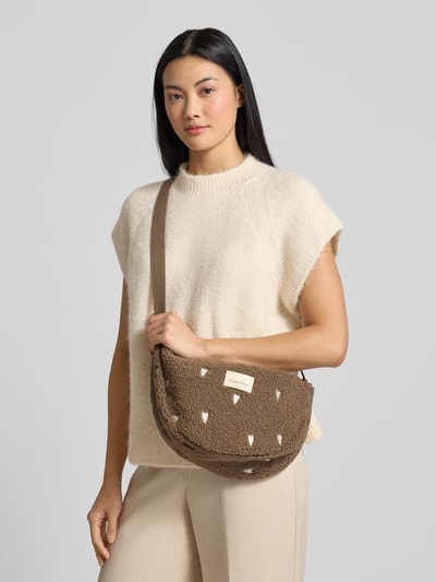 STUDIO NOOS Bauchtasche aus Teddyfell Modell 'Teddy' Taupe 1