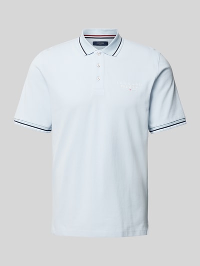 Jack & Jones Premium Poloshirt mit Label-Print Hellblau 2