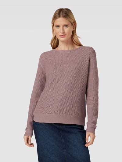 Tom Tailor Gebreide pullover met ronde hals Mauve - 4