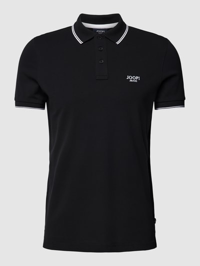 JOOP! Jeans Poloshirt mit Label-Stitching Modell 'Agnello' Black 2