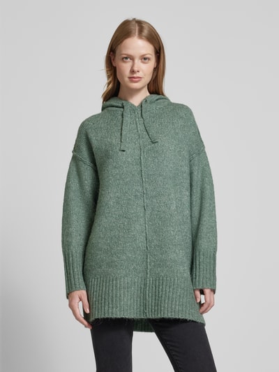 Vero Moda Sweter z dzianiny z kapturem model ‘NOELLE’ Trzcinowy 4