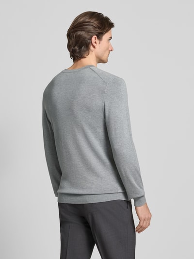 MCNEAL Strickpullover mit gerippten Abschlüssen Mittelgrau Melange 5