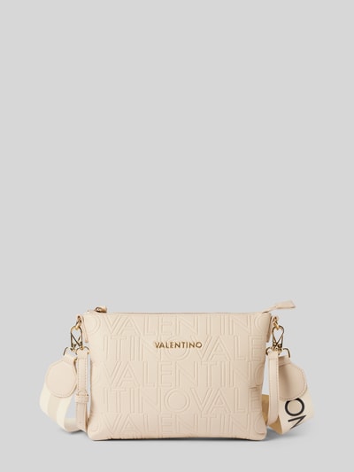 VALENTINO BAGS Handtasche mit Label-Applikation Modell 'PANSY' Ecru 1