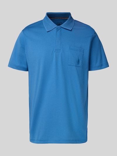 Lerros Regular fit poloshirt met borstzak Petrol - 2