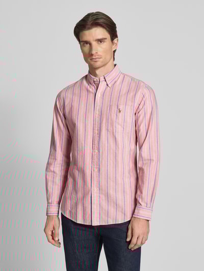 Polo Ralph Lauren Custom Fit Freizeithemd mit Button-Down-Kragen Lachs 4