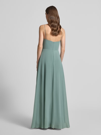 Laona Midikleid mit Drapierungen und Spaghettiträgern Schilf 5