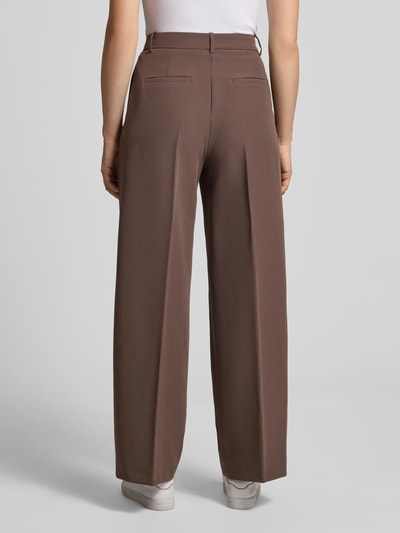 Jake*s Collection Hose mit Bundfalten Schoko 5