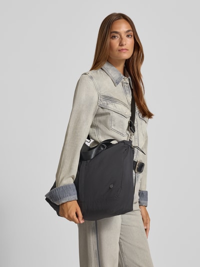 MSCH Copenhagen Torba shopper z detalem z logo i rączkami Czarny 1