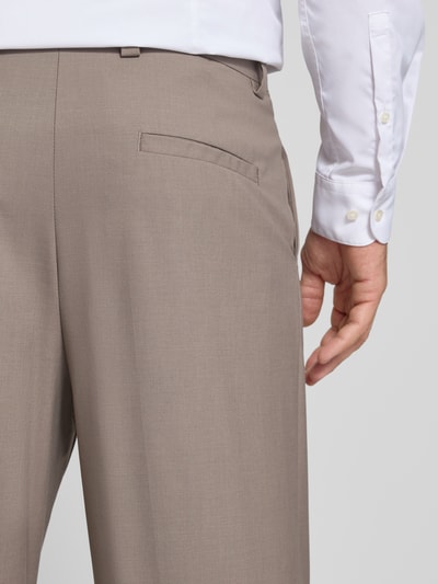 HUGO Straight Fit Hose aus Schurwoll-Mix Modell 'TONY' Hellbraun 3