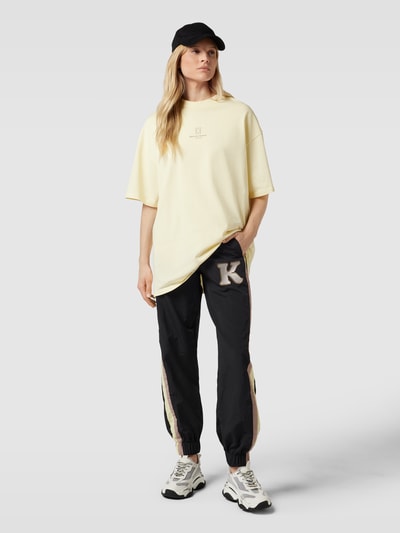 Karo Kauer Sweatpants mit Label-Stitching Black 1