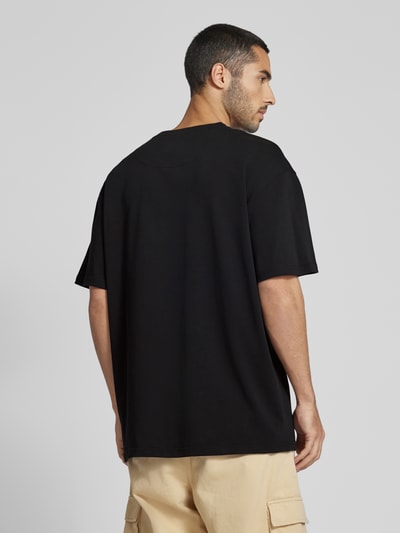 KARL KANI T-Shirt mit Label-Stitching Black 5