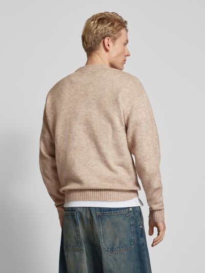 Jack & Jones Sweter z dzianiny z okrągłym dekoltem model ‘OLLIE’ Beżowy 5