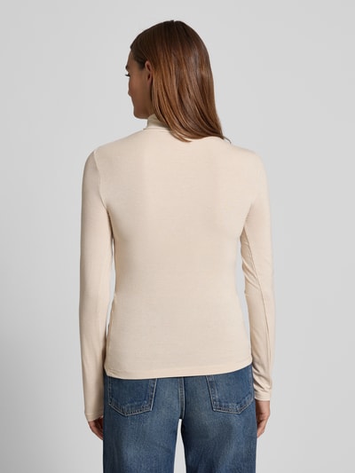 Vero Moda Slim fit turtleneck van viscosemix, model 'LAVA GLITTER' Ecru - 5