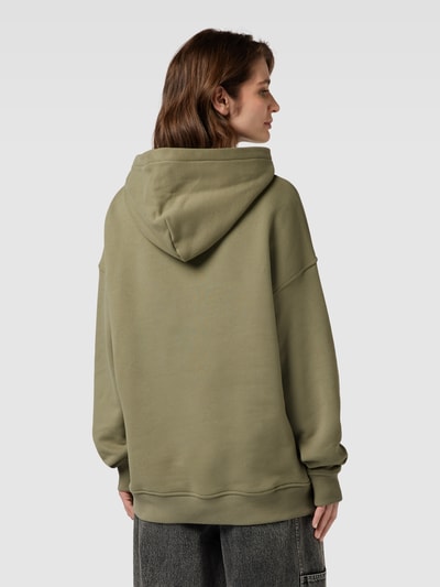 Jake*s Casual Oversized hoodie met kangoeroezak Rietgroen - 5