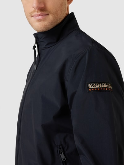 Napapijri Bomberjacke mit Label-Patch Modell 'Montavic' Black 3