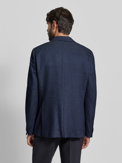 Christian Berg Men Marynarka na 2 guziki z kołnierzem z połami Ciemnoniebieski 5