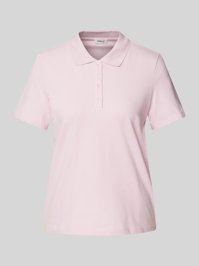 s.Oliver RED LABEL Regular fit poloshirt van katoenmix Roze - 2