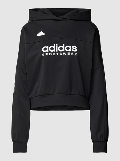 ADIDAS SPORTSWEAR Bluza z kapturem z nadrukiem z logo Czarny 2