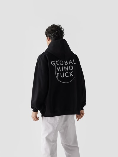 VETEMENTS Hoodie mit Statement-Print Black 5