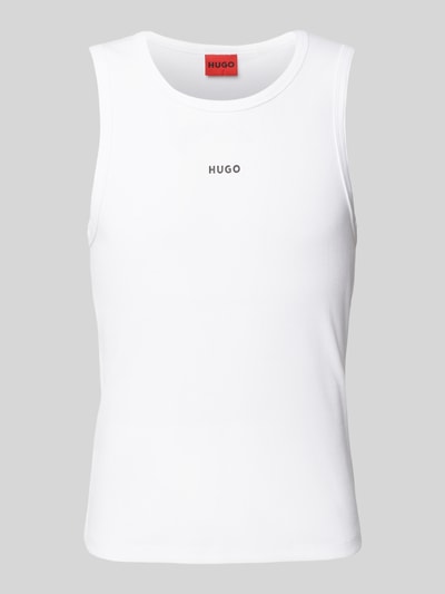 HUGO Tanktop in Ripp-Optik Modell 'Dapota' Weiss 2