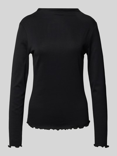 OPUS Longsleeve mit Rundhalsausschnitt Modell 'Soninchen' Black 2