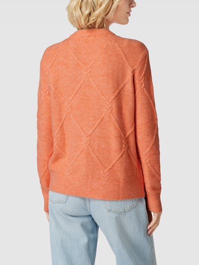 Christian Berg Woman Gebreide pullover met structuurmotief Apricot - 5