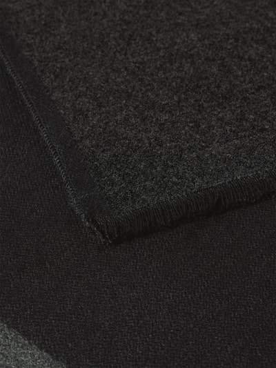 Christian Berg Men Sjaal met rafels Zwart - 2