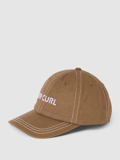 Rip Curl Cap mit Label-Stitching Modell 'Surf Spray' Hellbraun 1