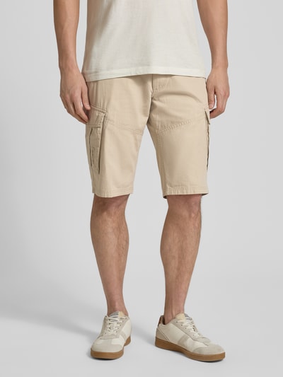 s.Oliver BLACK LABEL Relaxed Fit Cargoshorts aus reiner Baumwolle Camel 4