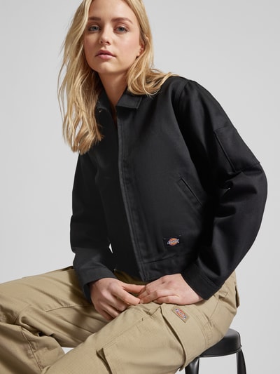 Dickies Cropped Jacke in unifarbenem Design Black 3