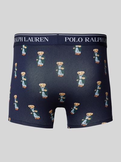 Polo Ralph Lauren Underwear Trunks mit elastischem Label-Bund im 3er-Pack Bleu 3