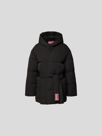 Kenzo Steppjacke mit Label-Patch Black 2