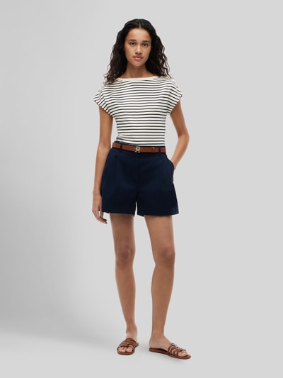 Tommy Hilfiger Regular Fit T-Shirt aus reiner Baumwolle mit Knopf-Details Ecru 1