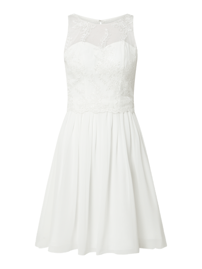 Unique Brautkleid mit Zierperlen  Offwhite 2