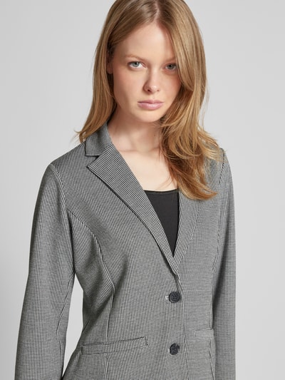 Tom Tailor Getailleerde blazer van jacquard met 2-knoopssluiting  Zwart - 3